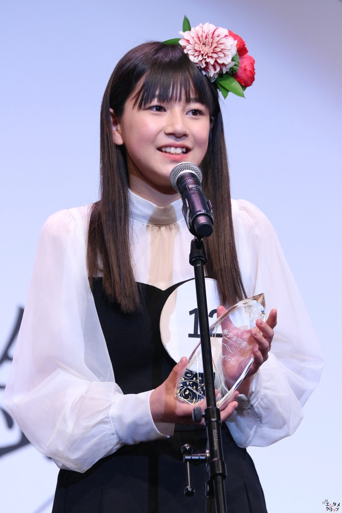 『美少女図鑑AWARD 2024』グランプリに14歳の小原あめりさん “めるるさんが憧れで目標”“織田信長への愛は日本一”ふなっしーからアドバイスもらう