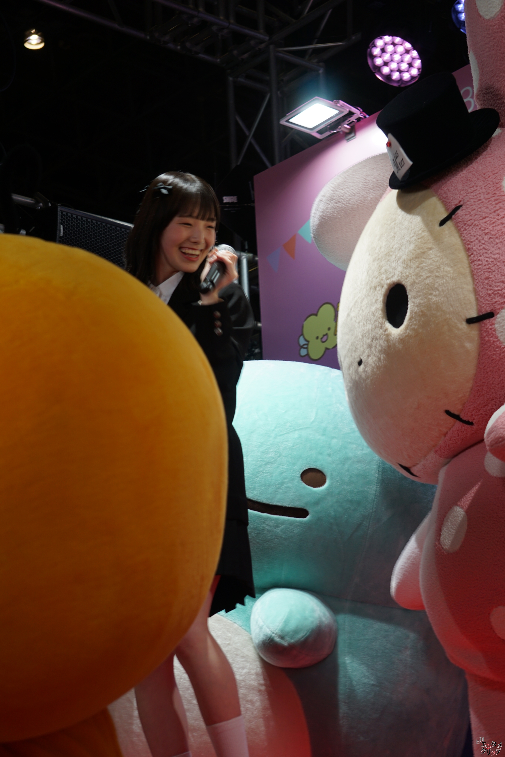 【ニコニコ超会議2024】私立恵比寿中学 星名美怜・桜井えま キャラクターたちと「ベリーぎゅっとコリラックマ」を踊ってみた