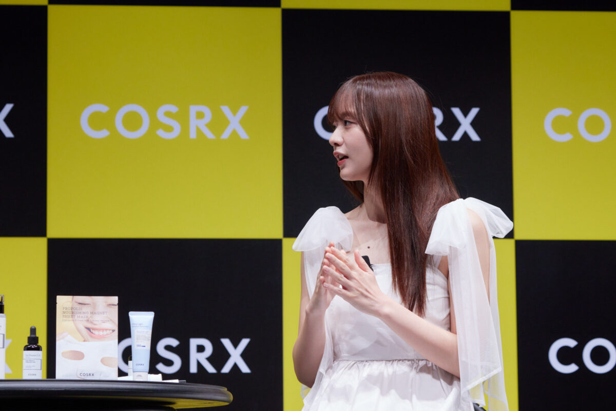 韓国のダーマコスメブランド「COSRX」の1日アンバサダーとしてタレントの森香澄が登場！『COSRX presents 秋冬スキンケアお手入れ会』開催レポート