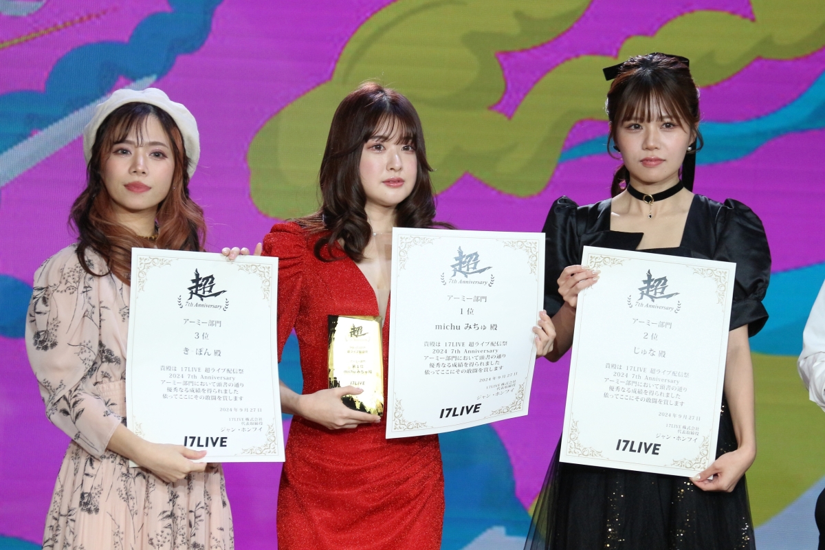 超ライブ配信祭2024 柏木由紀・藤咲凪・田中美久らがプレゼンターとして登場！ 柏木由紀「新しいことをたくさん経験した一年」藤咲凪「幸せになれた一年」田中美久「全部が新鮮でワクワクな一年」
