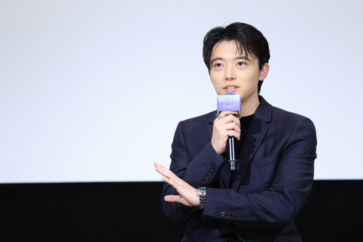 映画『【推しの子】-The Final Act-』 大ヒット公開記念舞台挨拶で 主演・櫻井海音、二宮和也との夢の対決に大感激！“涙必至”のクライマックス…完成度の高さに、二宮も太鼓判!!