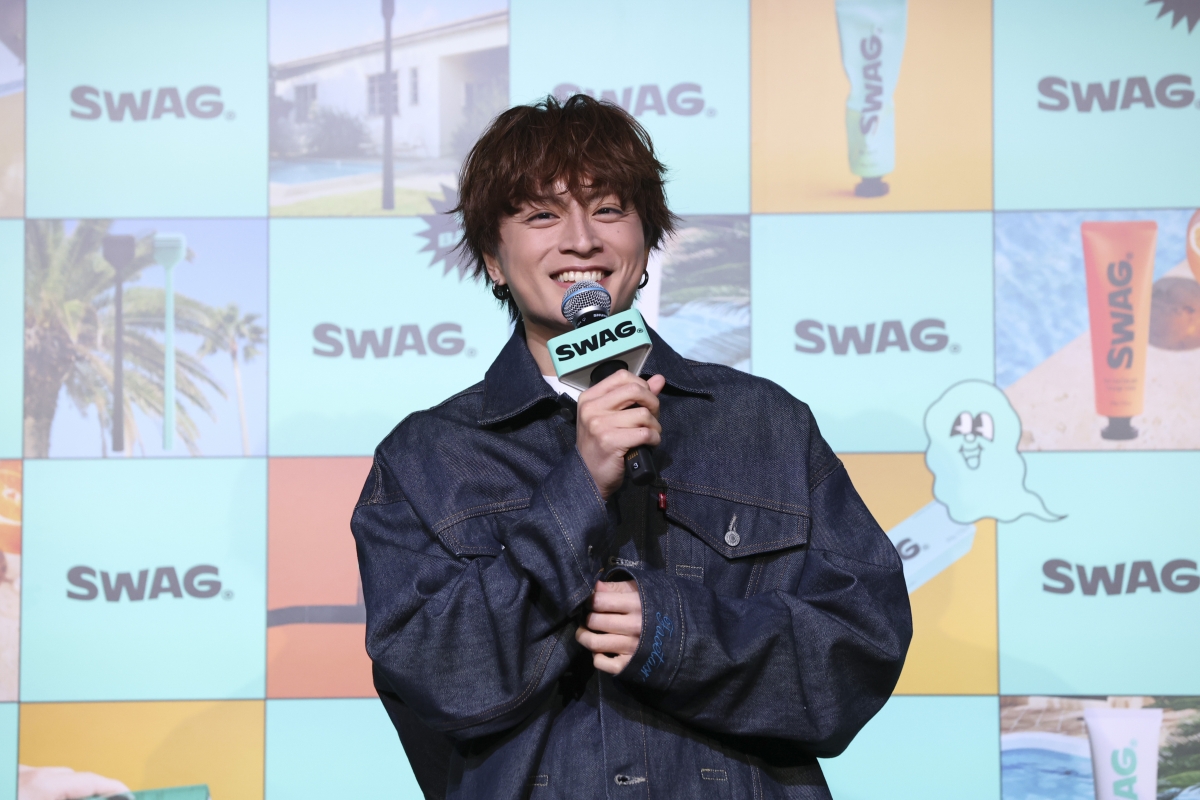 白濱亜嵐が魅力あふれる“Goodbye, BAD BREATH DANCE”を披露！「SWAG ブランドアンバサダー就任発表会」
