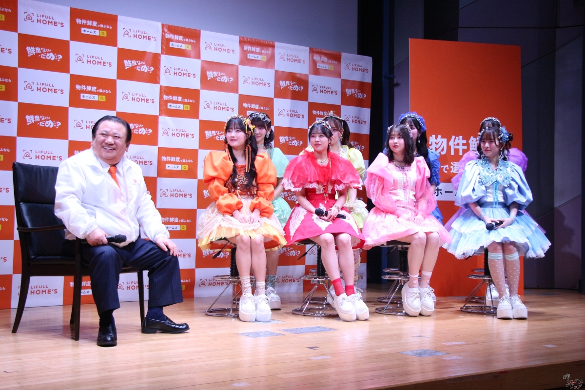 CUTIE STREET『物件鮮度広め隊』に就任 「皆さまに広めていけるように頑張りたい」すしざんまい木村社長とコラボダンス披露 今後も鮮度抜群のアイドルとして活動