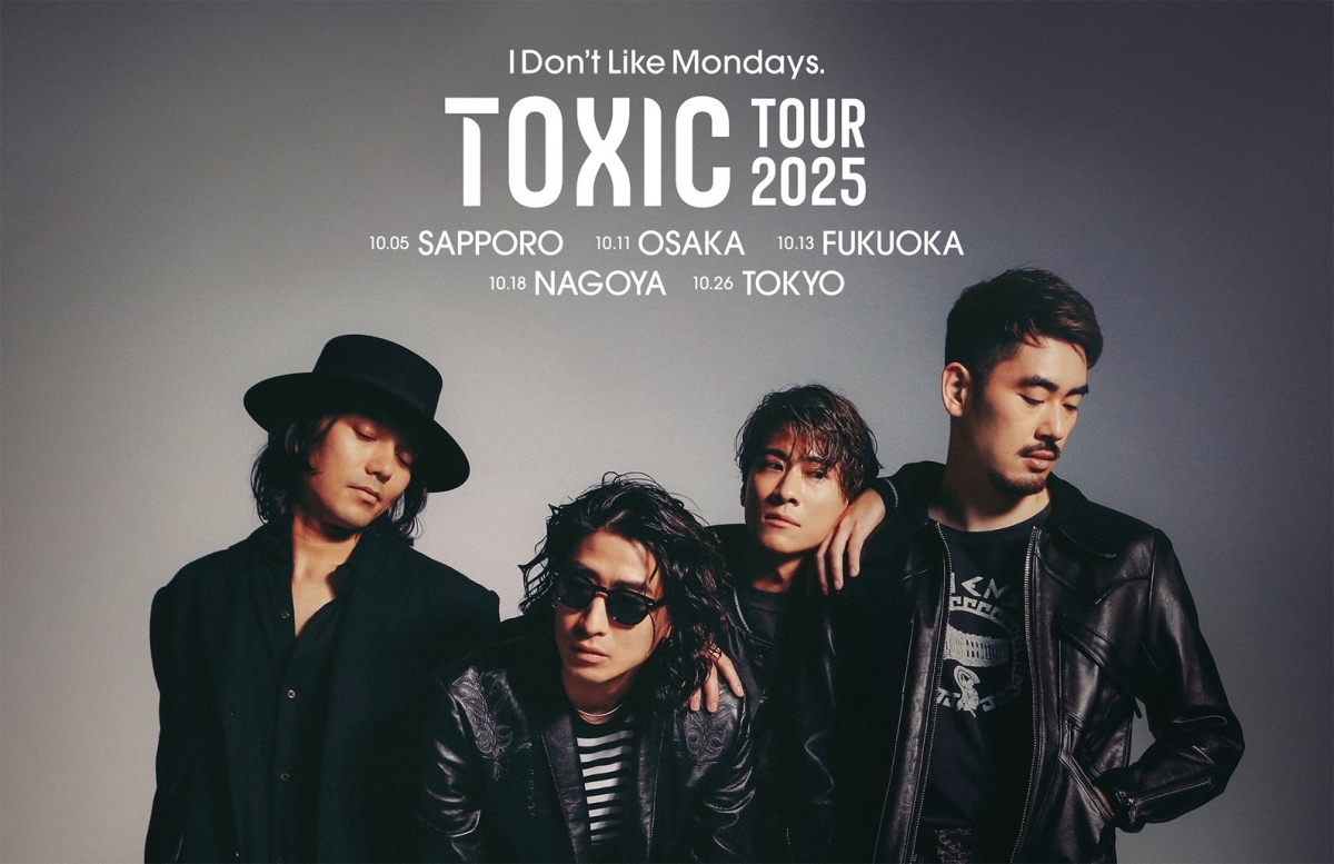 I Don’t Like Mondays.がOmoinotakeとの2マンを開催。Zepp TOURのタイトル「TOXIC TOUR 2025 」も解禁。
