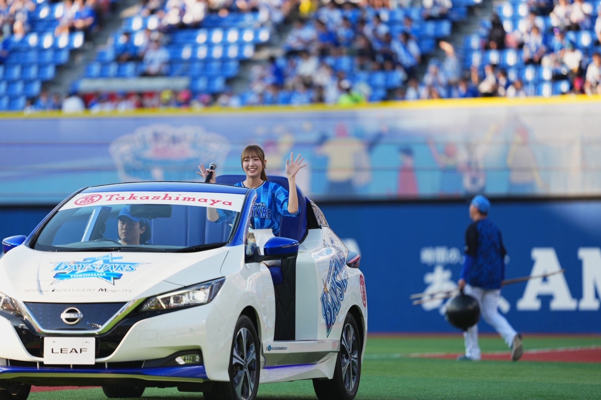 ＝LOVE 「推せ推せ！YOKOHAMA☆IDOL SERIES 2025」 横浜DeNAベイスターズ×埼玉西武ライオンズ戦にてパフォーマンスを披露！熱烈ベイスターズファンのメンバー瀧脇笙古が念願のセレモニアルピッチに初登場！