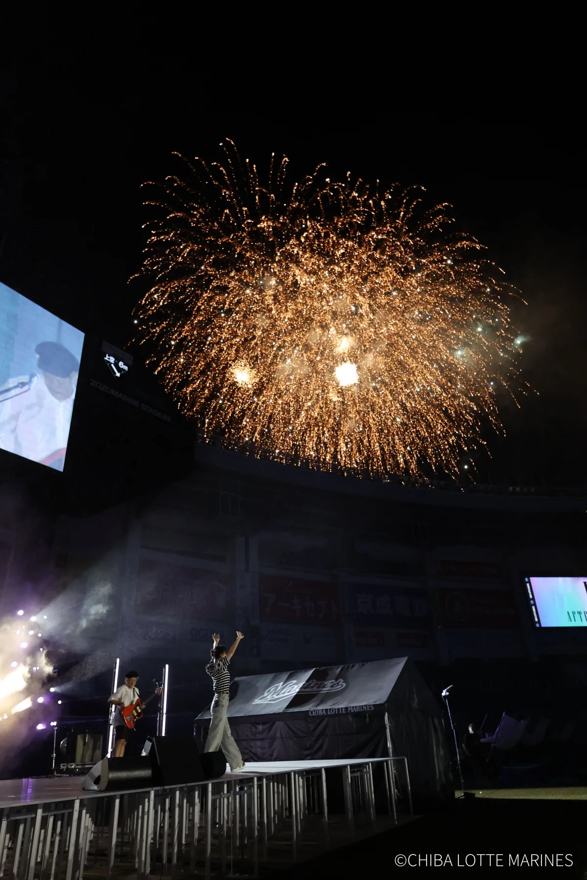 大塚 愛、真夏のZOZOマリンで約1万人を魅了した一夜限りのスペシャルライブ！ 幻想的な花火も咲いた！「BSW AFTER GAME PARTY」