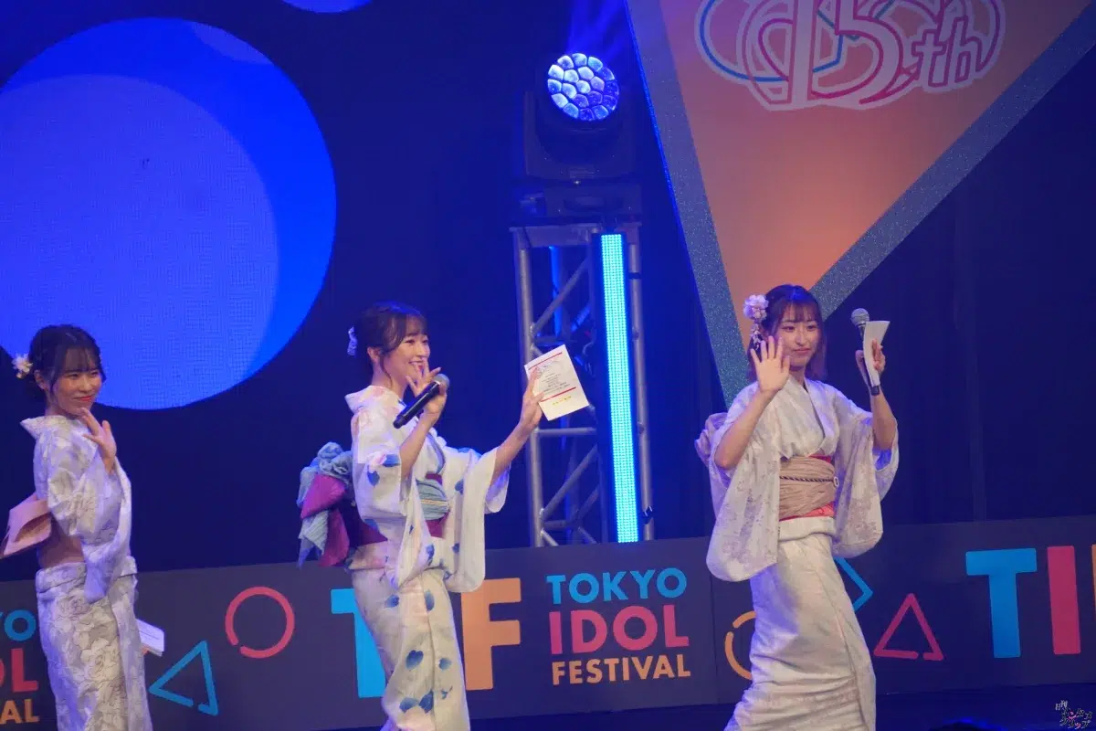 TIFに浴衣の天使降臨！！ 愛生・桜本珠希・真野琴々菜・小桜くるみ・宮田あやの 新設ランウェイを華やかに彩る