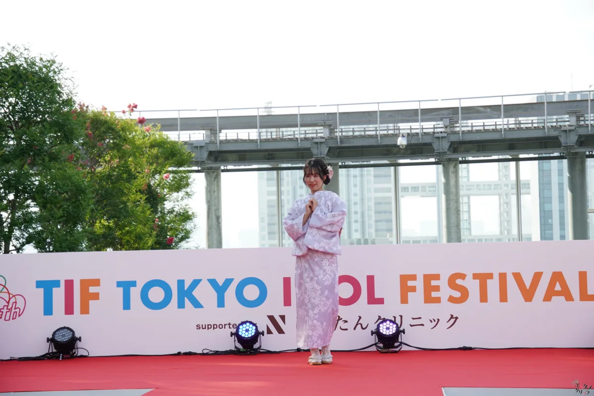 TIFに浴衣の天使降臨！！ 愛生・桜本珠希・真野琴々菜・小桜くるみ・宮田あやの 新設ランウェイを華やかに彩る