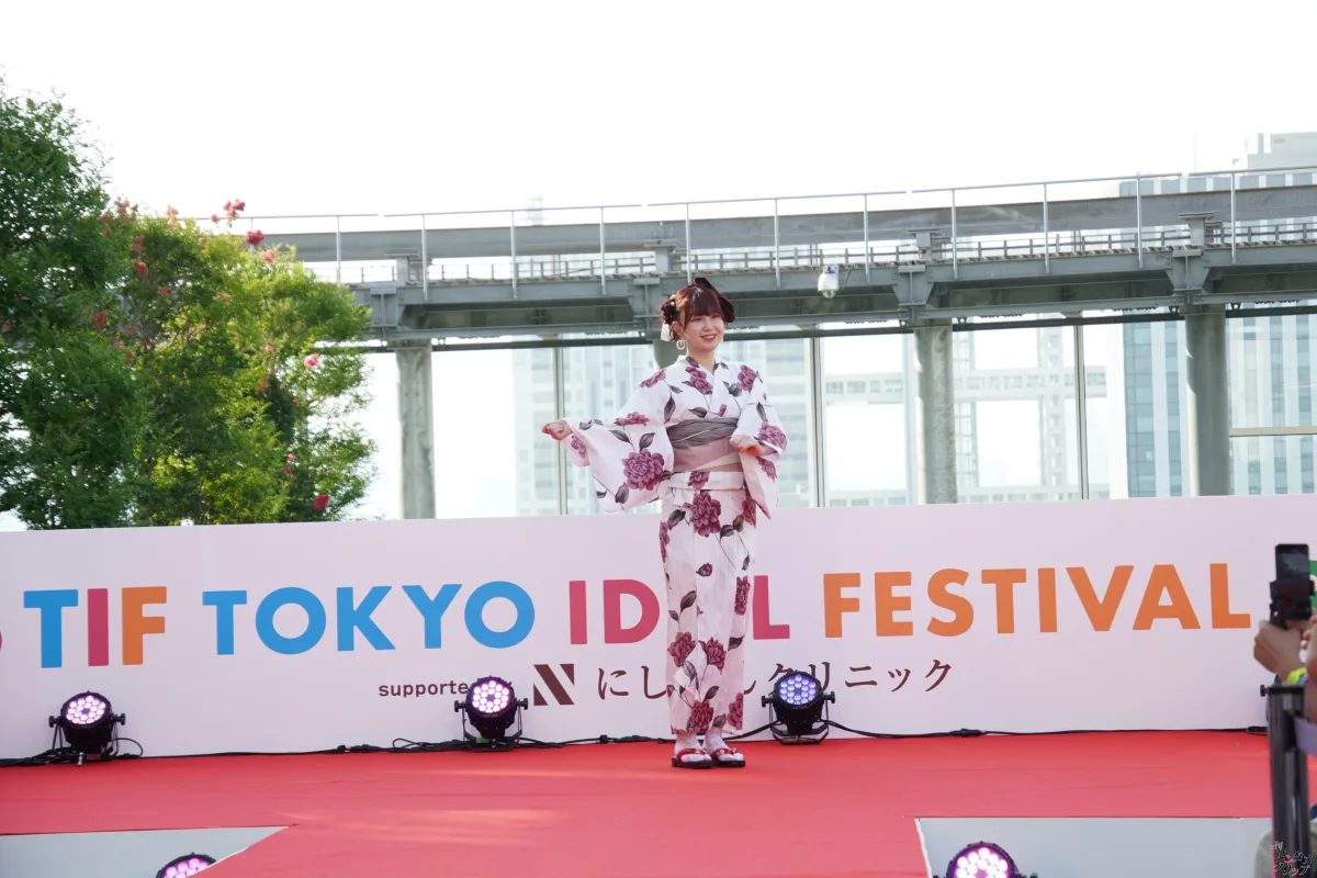 TIFに浴衣の天使降臨！！ 愛生・桜本珠希・真野琴々菜・小桜くるみ・宮田あやの 新設ランウェイを華やかに彩る