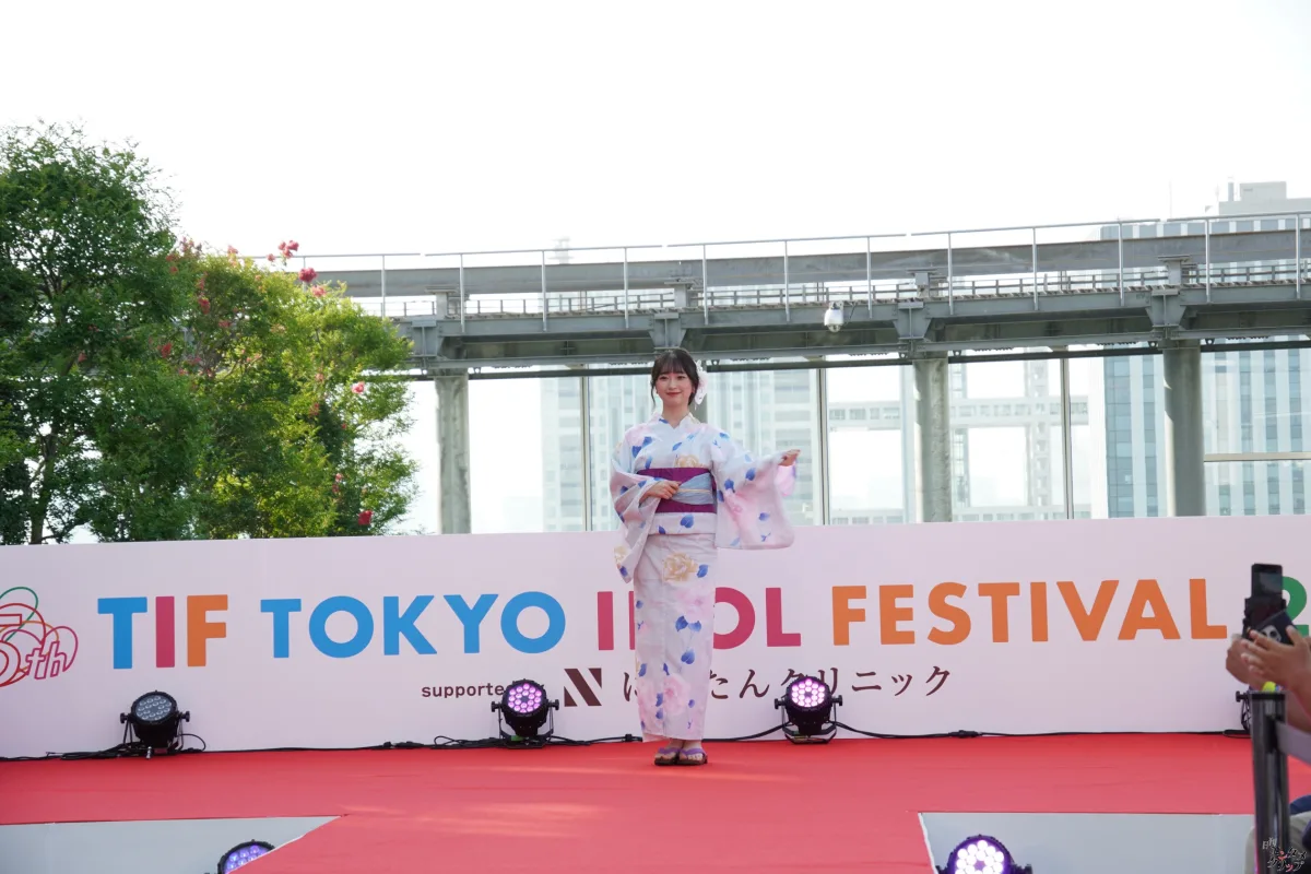 TIFに浴衣の天使降臨！！ 愛生・桜本珠希・真野琴々菜・小桜くるみ・宮田あやの 新設ランウェイを華やかに彩る