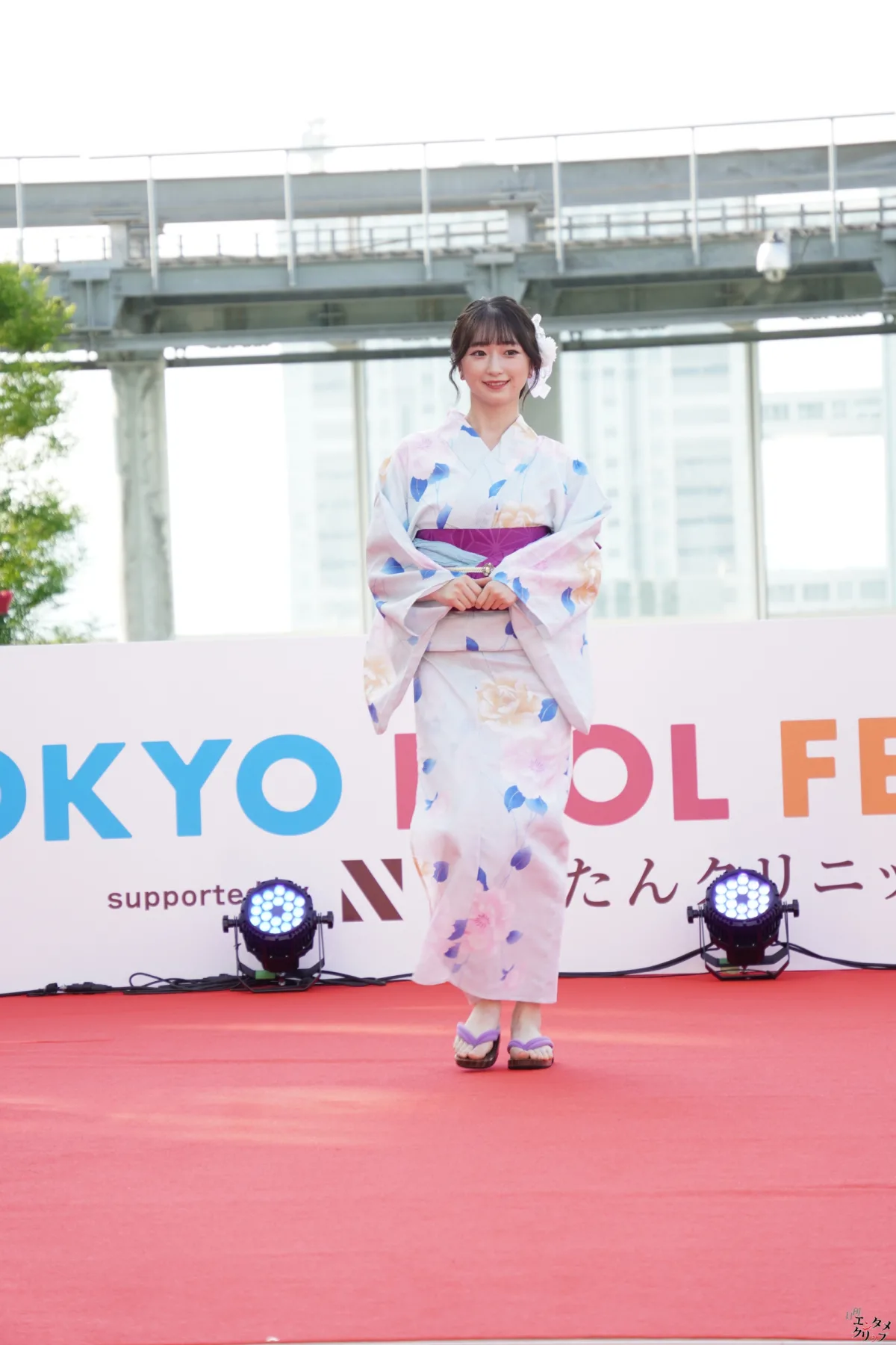 TIFに浴衣の天使降臨！！ 愛生・桜本珠希・真野琴々菜・小桜くるみ・宮田あやの 新設ランウェイを華やかに彩る