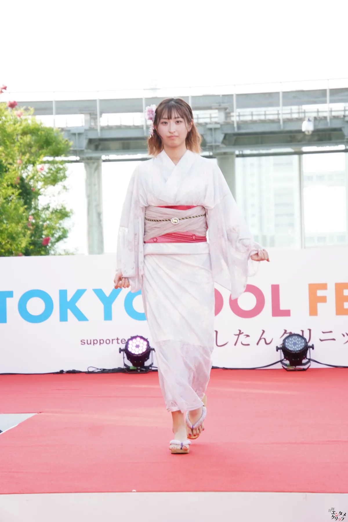 TIFに浴衣の天使降臨！！ 愛生・桜本珠希・真野琴々菜・小桜くるみ・宮田あやの 新設ランウェイを華やかに彩る