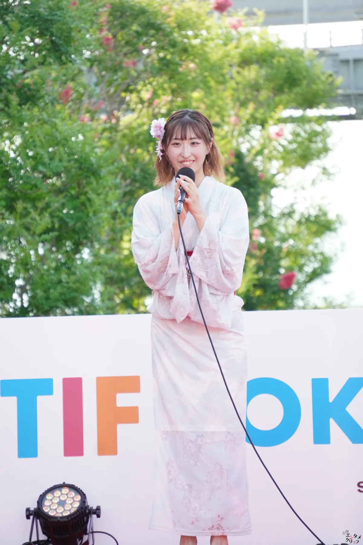 TIFに浴衣の天使降臨！！ 愛生・桜本珠希・真野琴々菜・小桜くるみ・宮田あやの 新設ランウェイを華やかに彩る