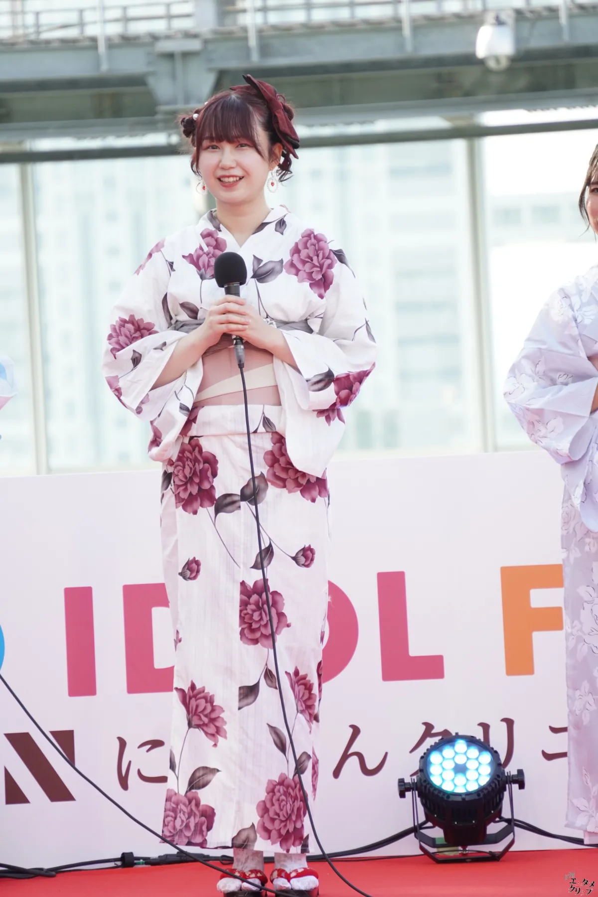 TIFに浴衣の天使降臨！！ 愛生・桜本珠希・真野琴々菜・小桜くるみ・宮田あやの 新設ランウェイを華やかに彩る