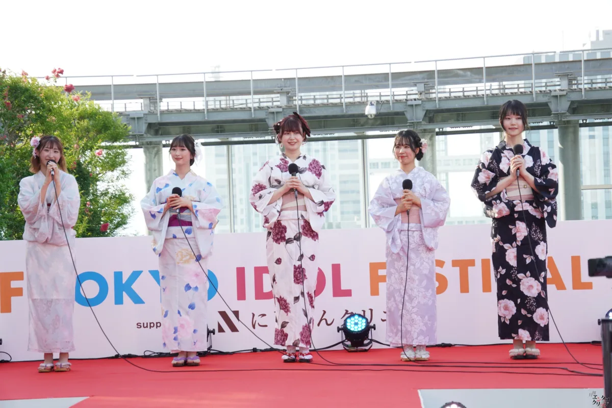 TIFに浴衣の天使降臨！！ 愛生・桜本珠希・真野琴々菜・小桜くるみ・宮田あやの 新設ランウェイを華やかに彩る