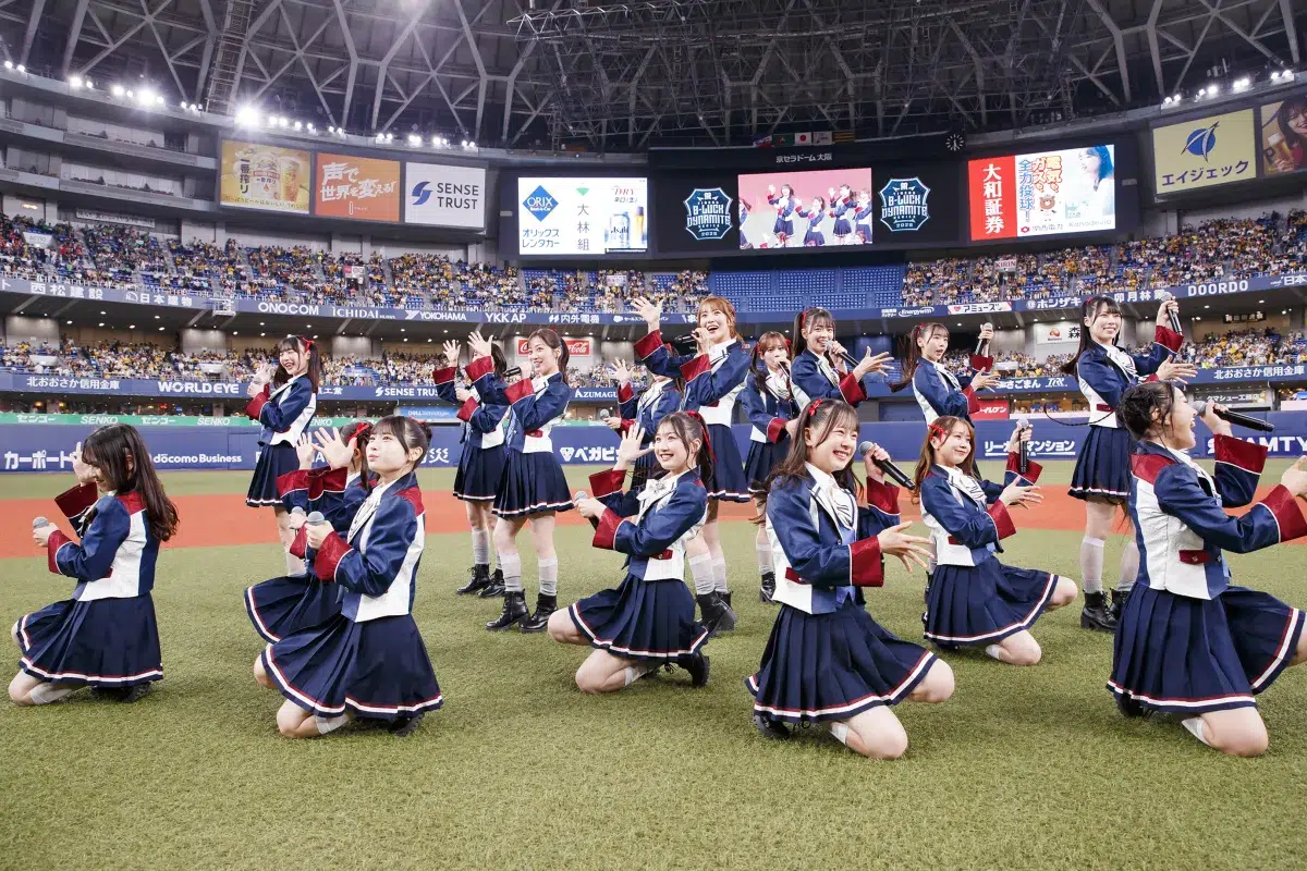NMB48 京セラドームにて開催された阪神✖️ヤクルト戦で恋を野球になぞらえたパーティーチューン「チューストライク」を披露！