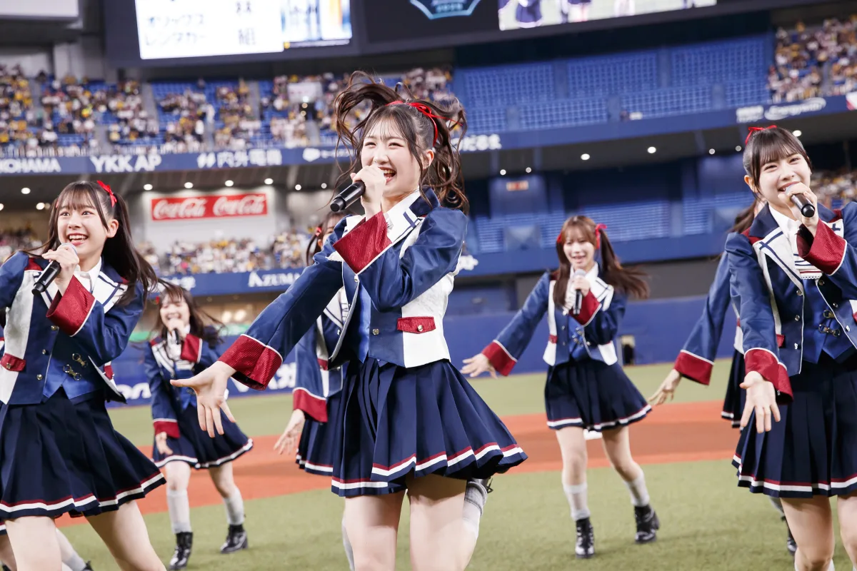 NMB48 京セラドームにて開催された阪神✖️ヤクルト戦で恋を野球になぞらえたパーティーチューン「チューストライク」を披露！