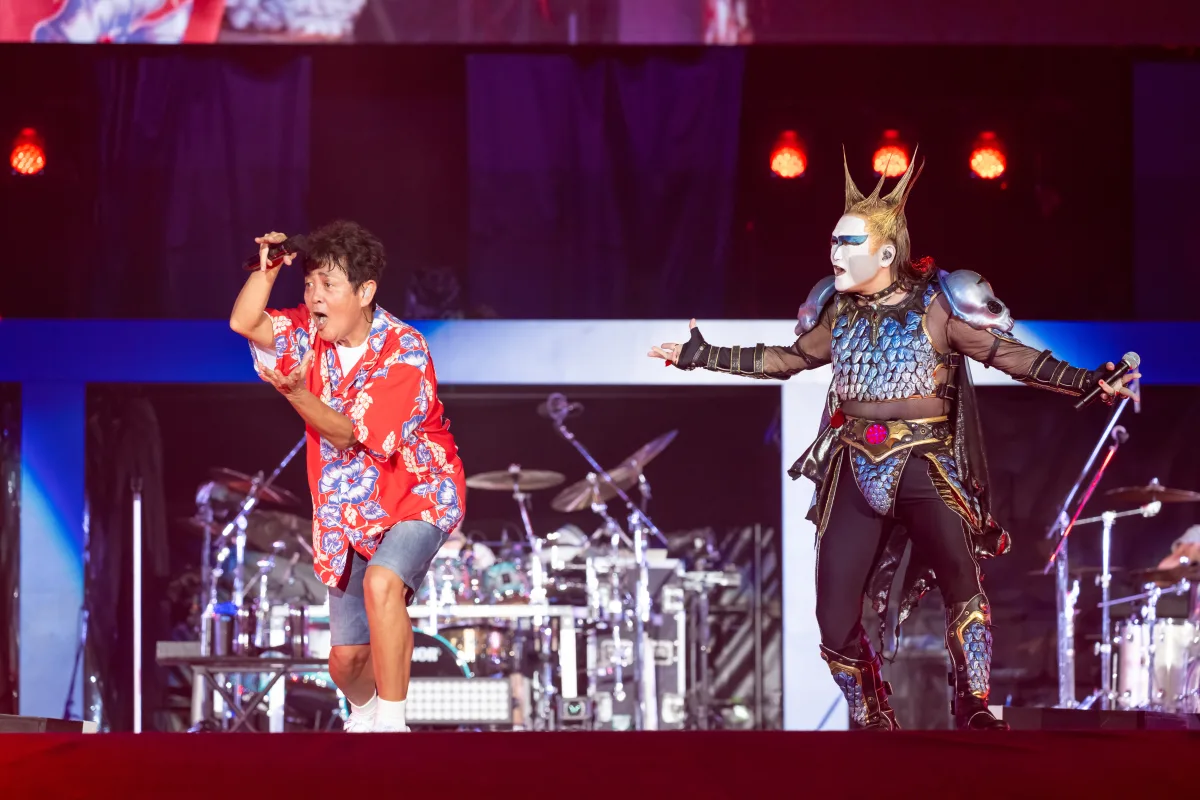 TUBE、真骨頂の野外ライブ、デビュー40周年の横浜スタジアム開催！吹き出す炎や大噴水、打ち上げ花火など、スケール感溢れる圧巻のステージを展開シークレットゲストとして聖飢魔Ⅱ、広瀬香美ほか豪華ゲストが登場