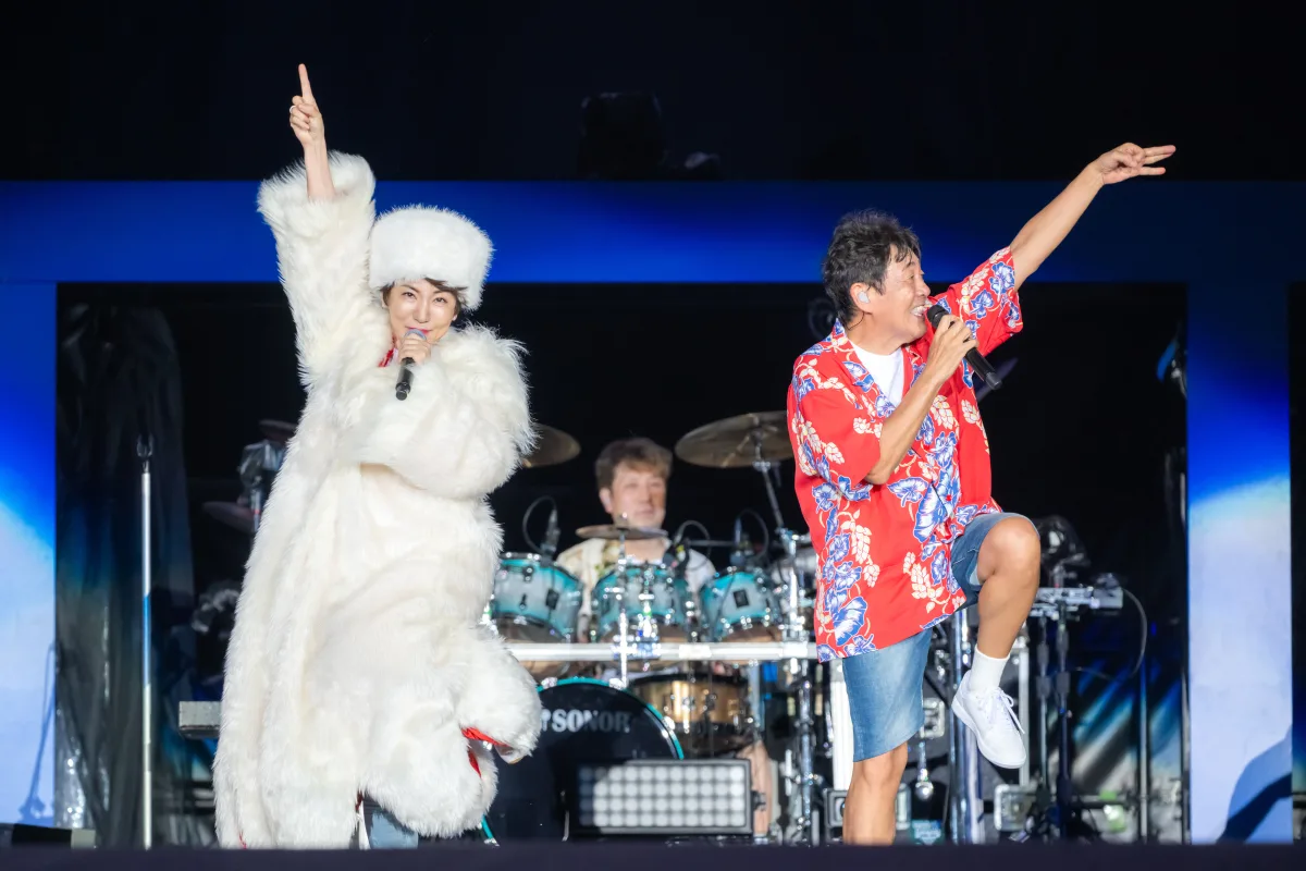 TUBE、真骨頂の野外ライブ、デビュー40周年の横浜スタジアム開催！吹き出す炎や大噴水、打ち上げ花火など、スケール感溢れる圧巻のステージを展開シークレットゲストとして聖飢魔Ⅱ、広瀬香美ほか豪華ゲストが登場