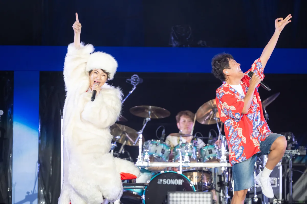 TUBE、真骨頂の野外ライブ、デビュー40周年の横浜スタジアム開催！吹き出す炎や大噴水、打ち上げ花火など、スケール感溢れる圧巻のステージを展開シークレットゲストとして聖飢魔Ⅱ、広瀬香美ほか豪華ゲストが登場