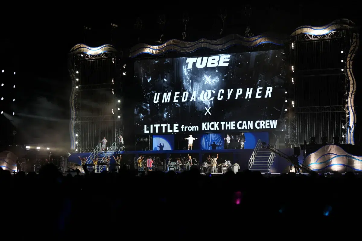 TUBE、真骨頂の野外ライブ、デビュー40周年の横浜スタジアム開催！吹き出す炎や大噴水、打ち上げ花火など、スケール感溢れる圧巻のステージを展開シークレットゲストとして聖飢魔Ⅱ、広瀬香美ほか豪華ゲストが登場