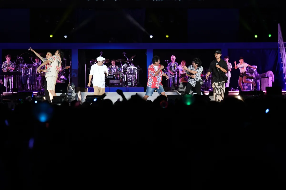 TUBE、真骨頂の野外ライブ、デビュー40周年の横浜スタジアム開催！吹き出す炎や大噴水、打ち上げ花火など、スケール感溢れる圧巻のステージを展開シークレットゲストとして聖飢魔Ⅱ、広瀬香美ほか豪華ゲストが登場