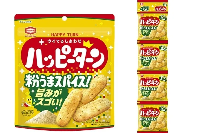 賀来賢人さんも夢中!『ハッピーターン スパイス』が旨みで大人を沼らせる!コンビニ限定「パウダー250%」も初登場でファン必見! 5 賀来賢人さんも夢中!『ハッピーターン スパイス』が旨みで大人を沼らせる!コンビニ限定「パウダー250%」も初登場でファン必見!