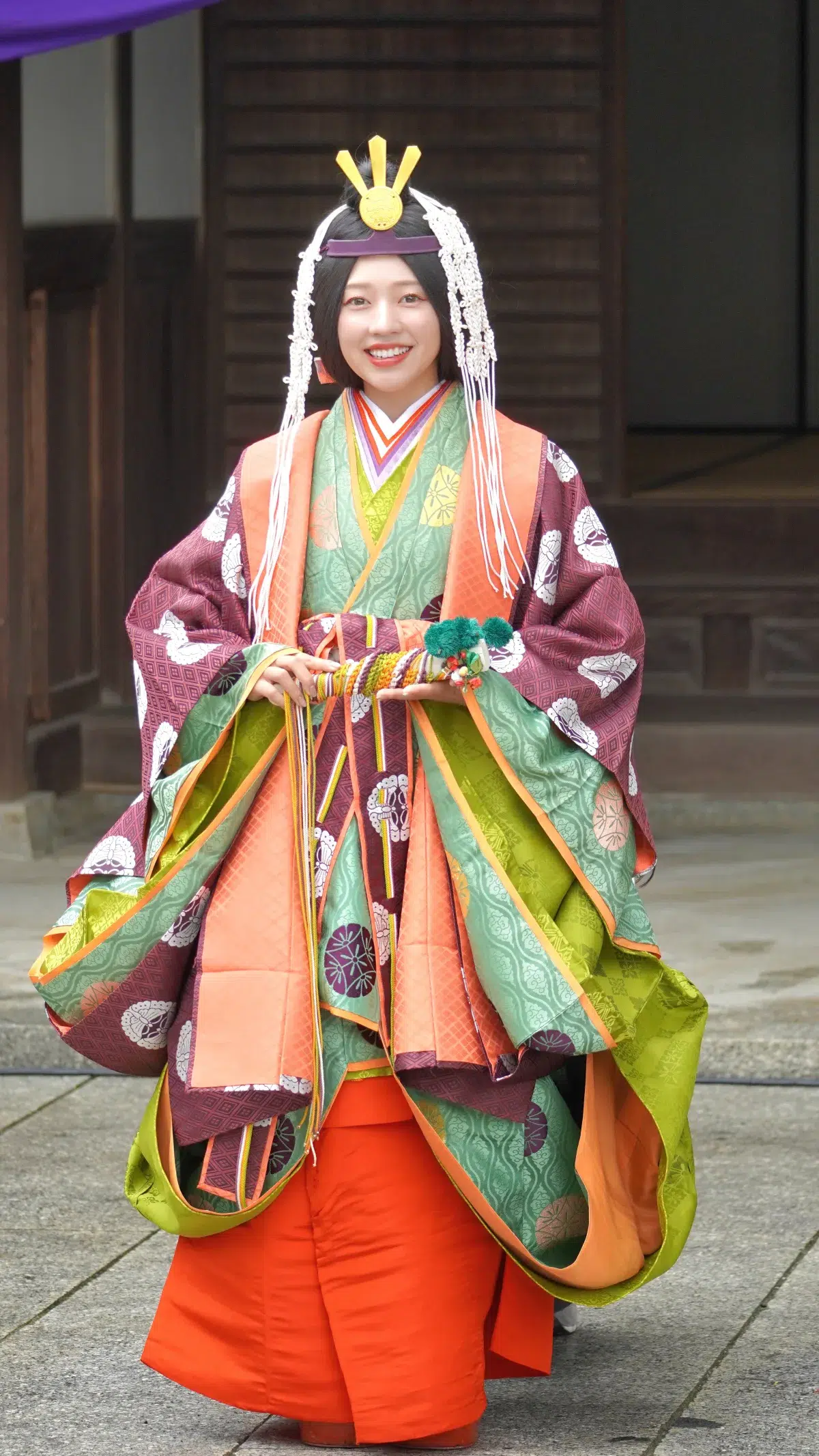 元LinQ 髙木悠未、宮地嶽神社「秋季大祭」で祭王の大役　卒業後初の公の場で華麗な十二単姿を披露