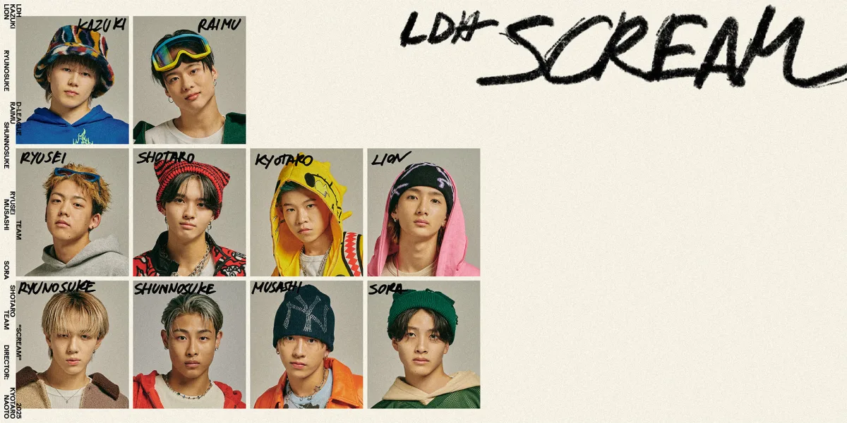 LDH発のD.LEAGUEチーム【LDH SCREAM】『LDH D.LEAGUER AUDITION』でも課題曲となっていたチームテーマ曲が配信スタート!!チームディレクター・EXILE NAOTO が牽引するHONEST BOYZ® とBALLISTIK BOYZ、PSYCHIC FEVERから客演を迎えたチームを象徴する一曲！