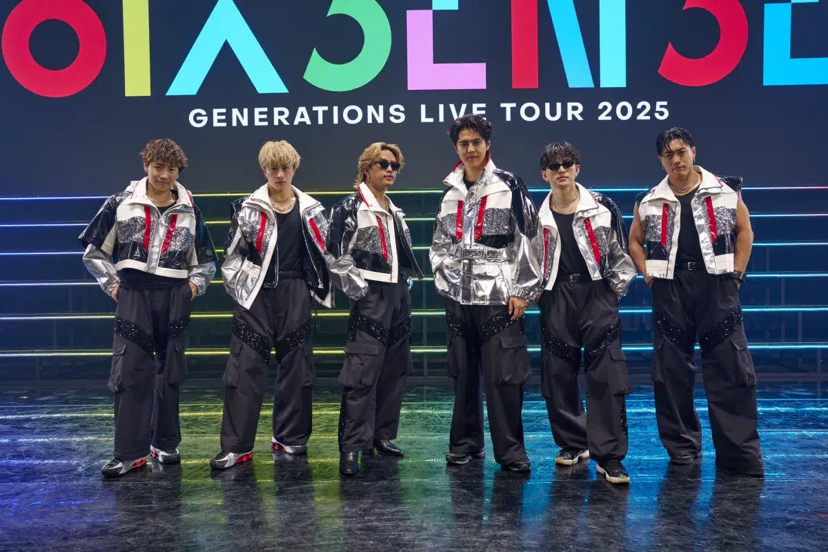 GENERATIONS、本日完走した全国ツアー「GENERATIONS LIVE TOUR 2025 "6IX SENSE"」＆自身初のドキュメンタリー映画「GENERATIONS：The Documentary」が映像化！ 来秋・2026年10月より全国ツアー開催決定。