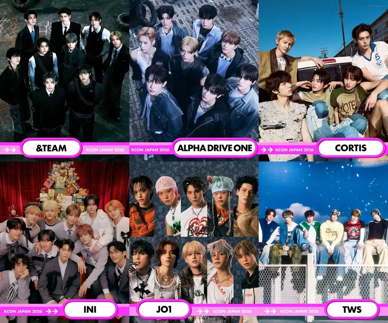 KCON JAPAN 2026 出演者グループ