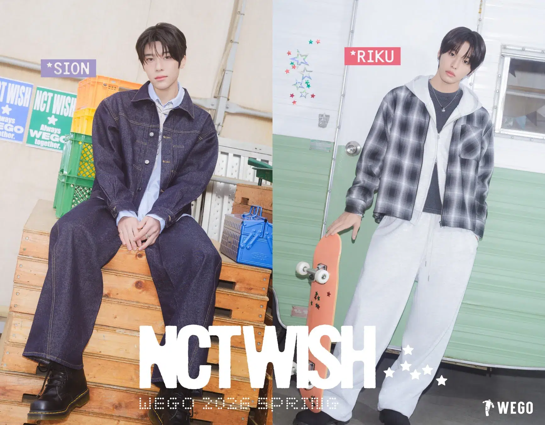 NCT WISH、WEGO春の顔に！限定グッズ・店舗特典＆本人メッセージも