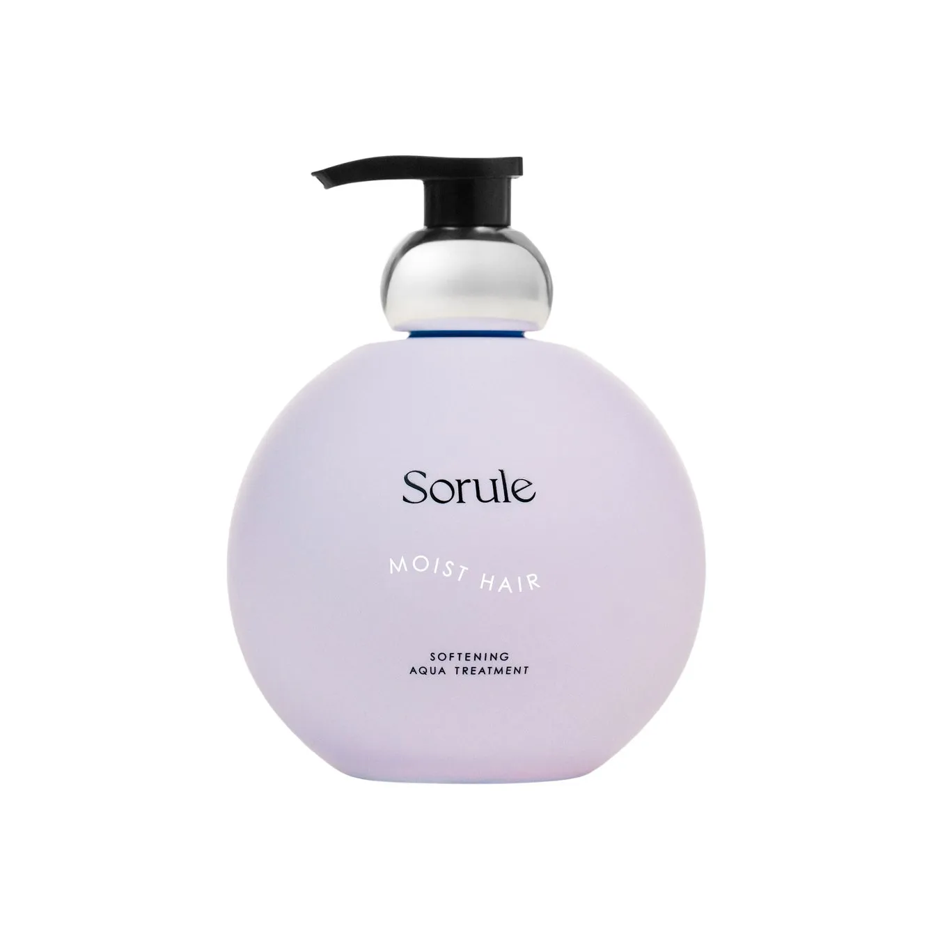 紫色のボトルに入ったヘアトリートメントの製品写真。ボトルには「Sorule」のロゴと製品名が記載されています。