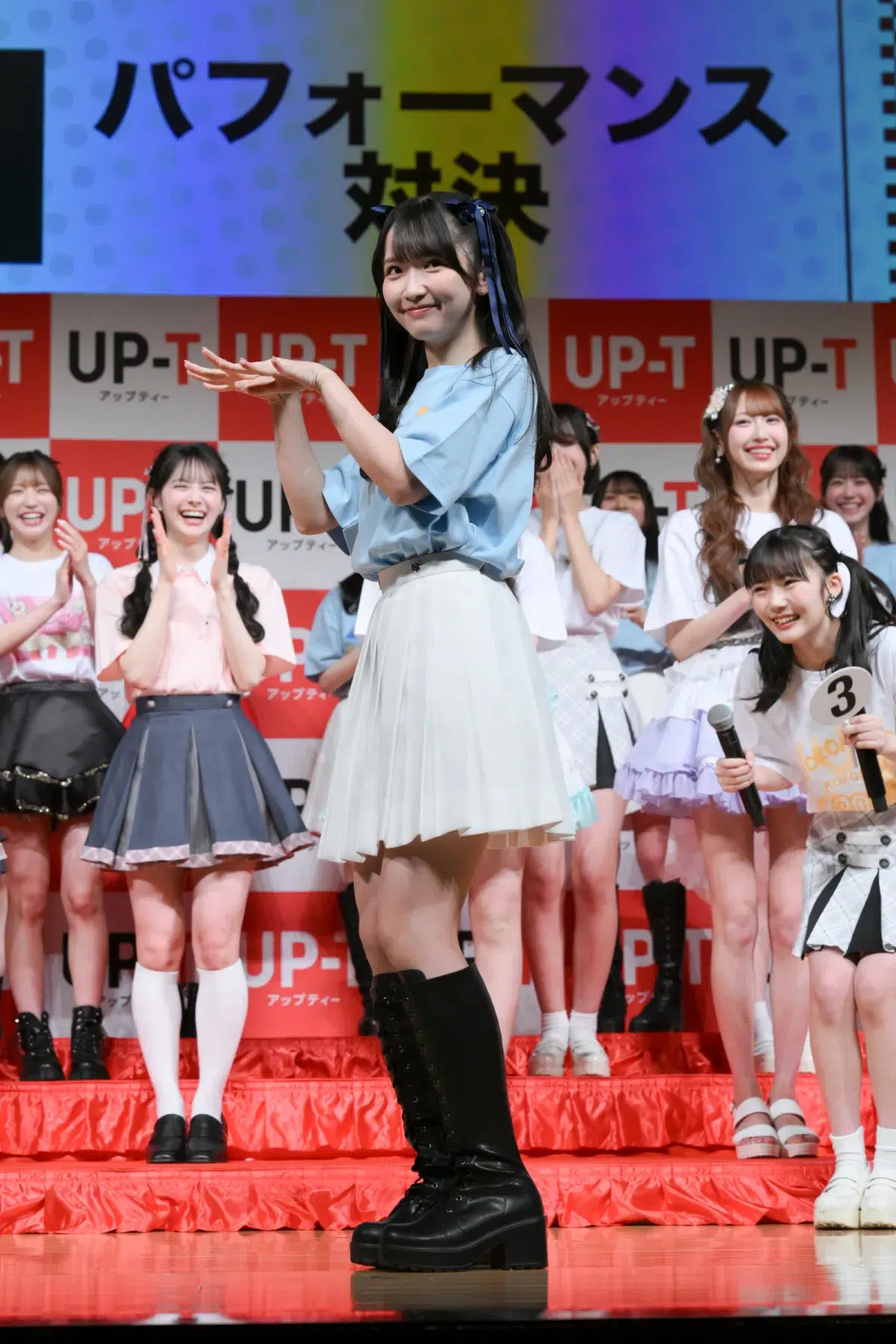 【UP-T × AKB48 Group 新CM発表会】AKB48ら国内全6グループ30名が圧巻の集結！ひろゆき厳選「UP-T選抜」1位はHKT48梁瀬鈴雅