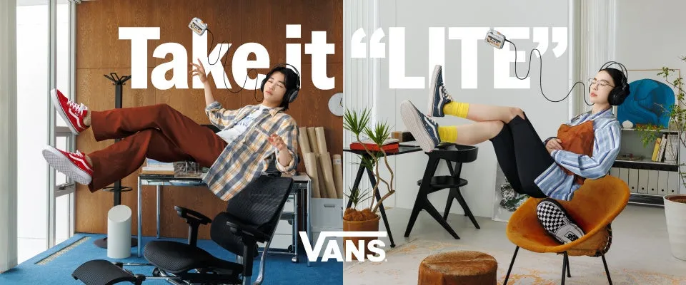 【VANS LITE】名作FALKENが「驚きの軽さ」で待望の復活!中田圭祐&るうこ出演の豪華新ビジュアルも 1 Vansの広告画像