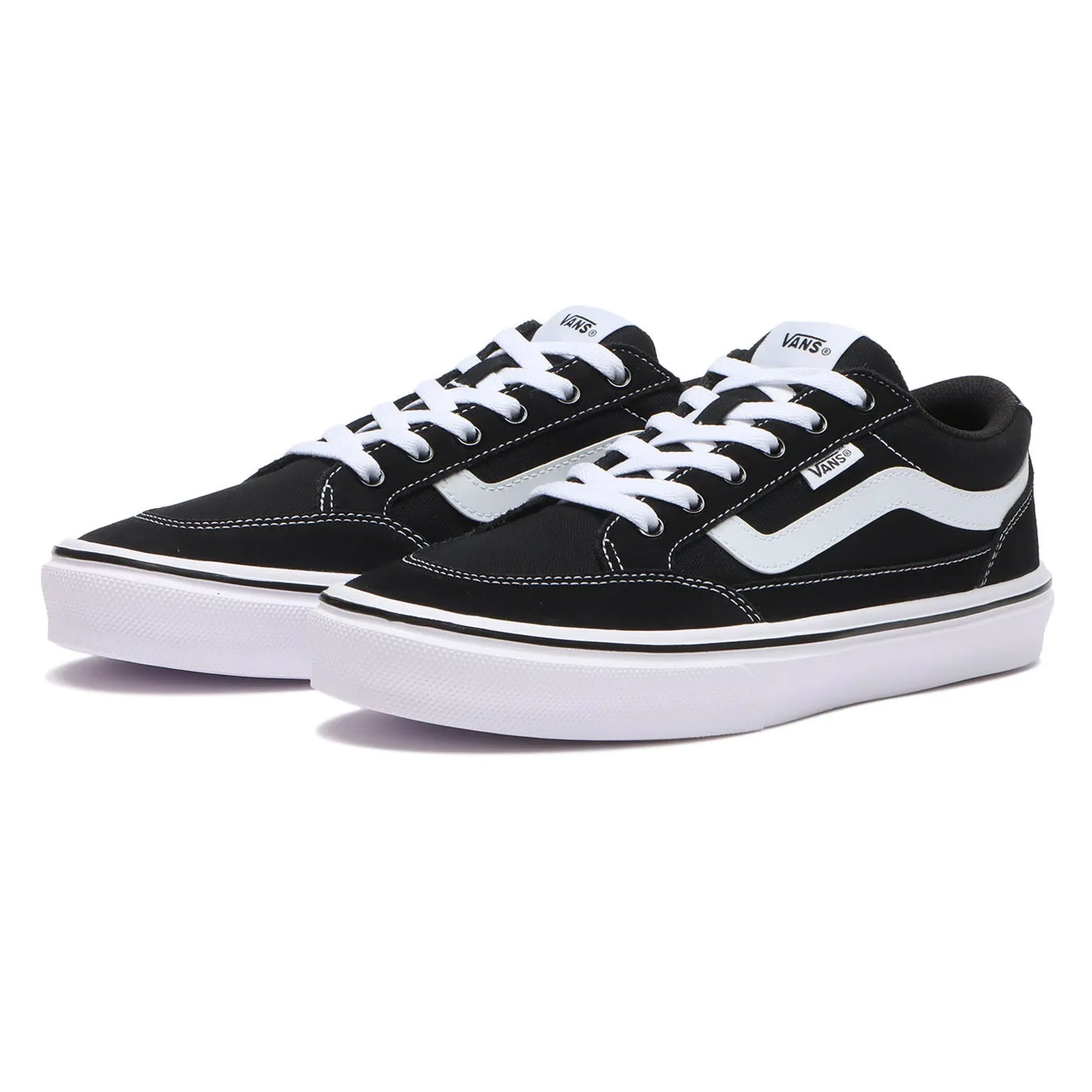 【VANS LITE】名作FALKENが「驚きの軽さ」で待望の復活!中田圭祐&るうこ出演の豪華新ビジュアルも 6 黒色のVANSのスニーカーの画像