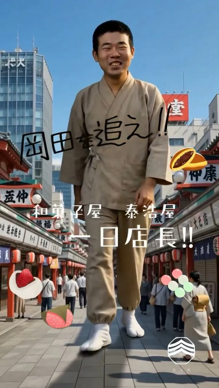 「岡田を追え!!」岡ちゃん 1日店長イベントイメージ