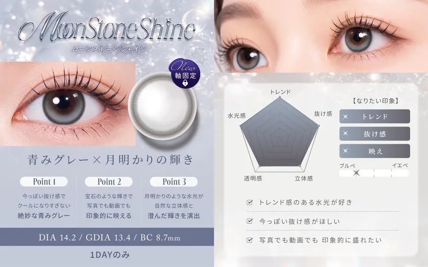 TWICE SANAが魅せる!「RADIRIS」から待望の軸固定水光カラコンが初登場!ズレない輝きをロックする新シリーズ 4 TWICE SANAが魅せる!「RADIRIS」から待望の軸固定水光カラコンが初登場!ズレない輝きをロックする新シリーズ
