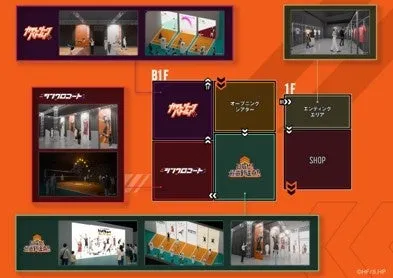 岡本信彦が奇跡の0.05%レシーブ達成!『ハイキュー!! オンザコート』東京会場で超リアルバレー体験が開幕! 11 イベント構成図