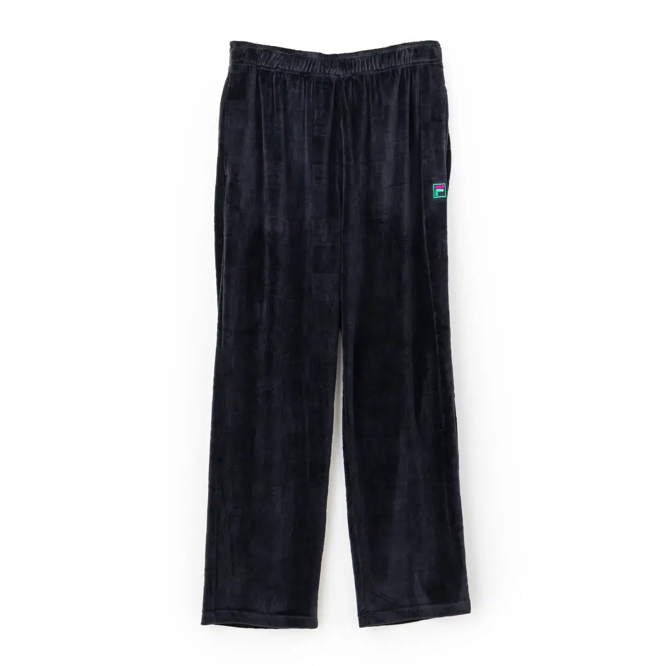 VELOUR TRACK PANTS BLACK