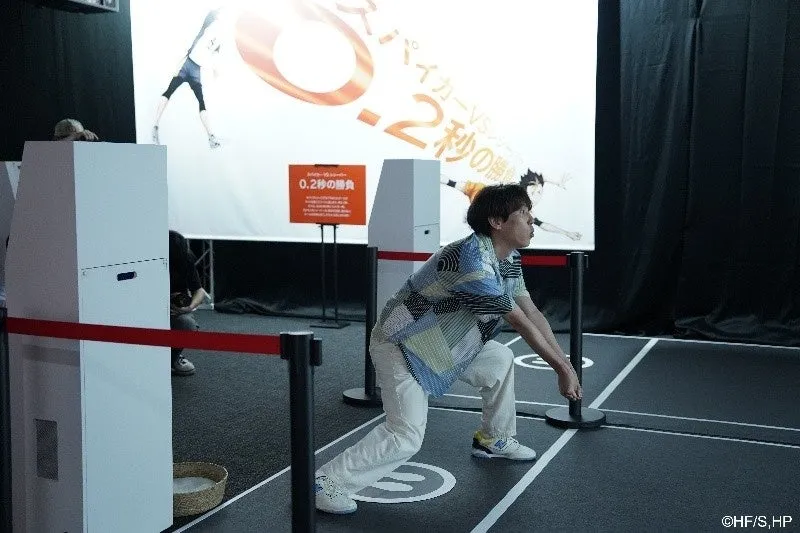 岡本信彦が奇跡の0.05%レシーブ達成!『ハイキュー!! オンザコート』東京会場で超リアルバレー体験が開幕! 9 須貝さんジャンプ