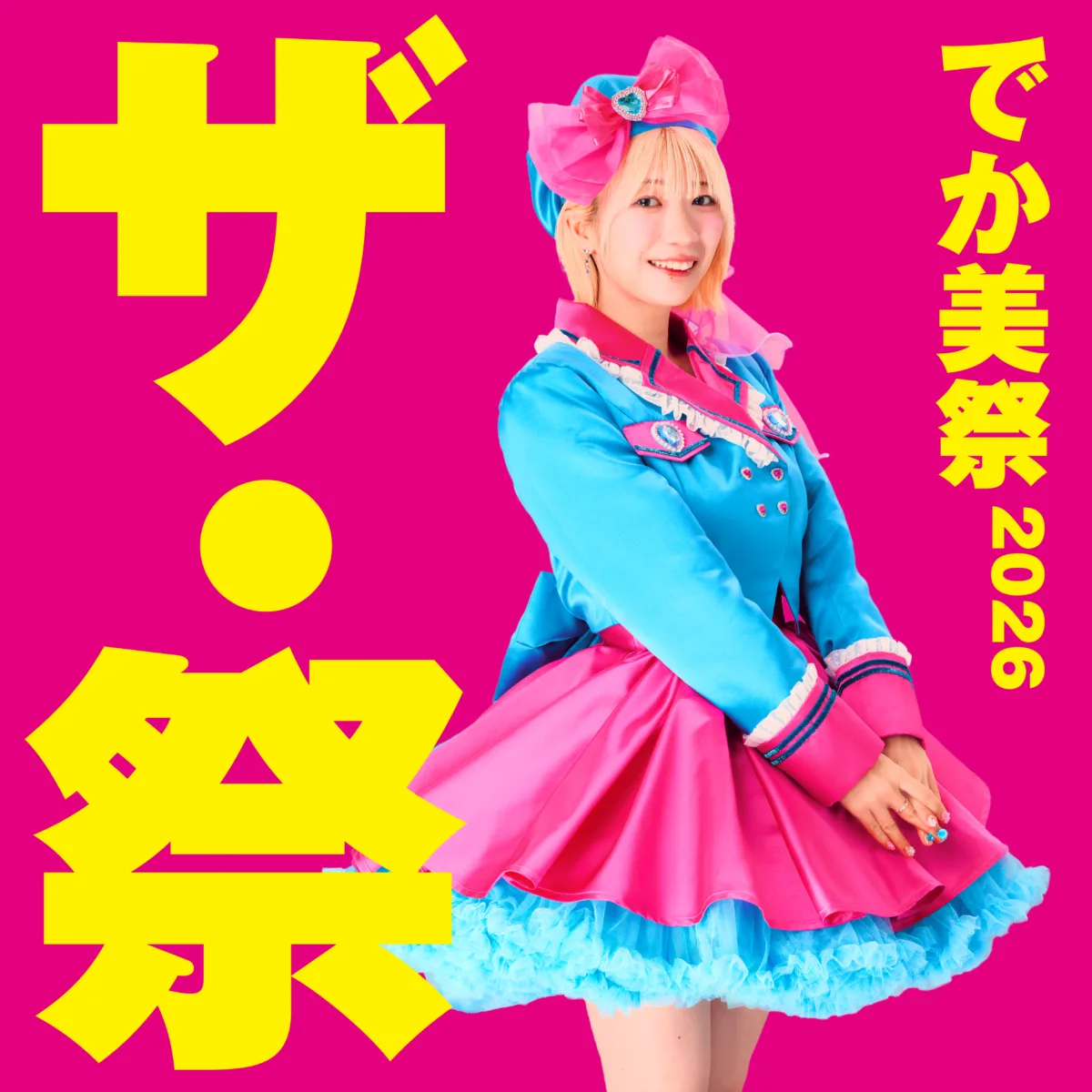 でか美ちゃん主催 “でか美祭2026”タイムテーブル公開!でか美ちゃんBAND のコラボゲストに山﨑夢羽!ニコニコ生放送での生配信も決定! 4 でか美ちゃん主催 “でか美祭2026”タイムテーブル公開!でか美ちゃんBAND のコラボゲストに山﨑夢羽!ニコニコ生放送での生配信も決定!