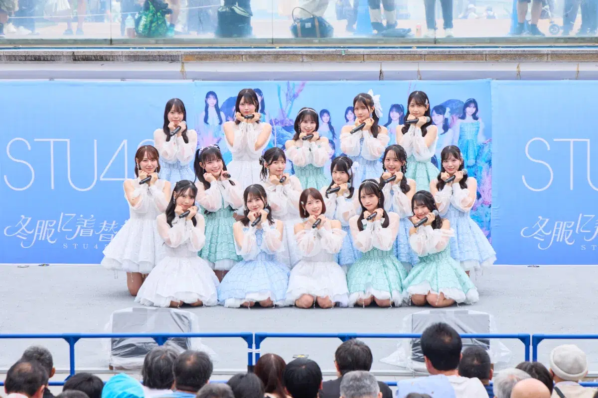 【STU48】14thシングル「冬服に着替えたら」発売記念イベントをららぽーと豊洲で開催！新センター甲斐心愛ら選抜16名が新曲を初披露