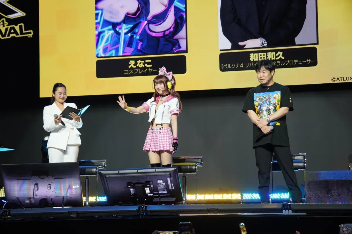 【TGS2026】えなこ、“りせちー”衣装＆赤ドレスでゲームショウを魅了！『ペルソナ4 リバイバル』『シャンフロ』ステージ登壇