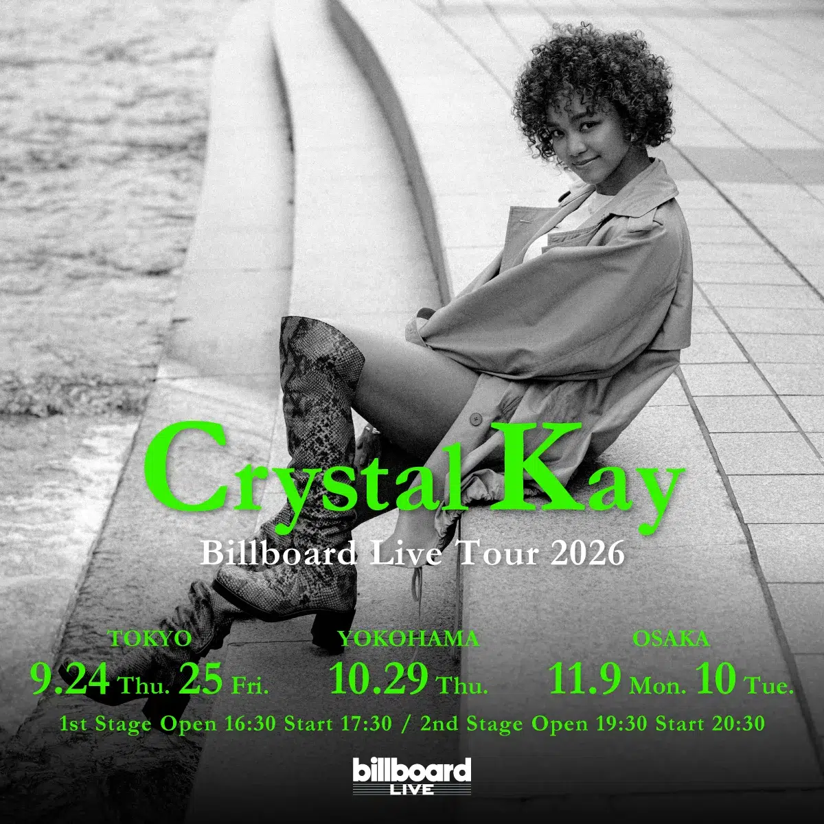 【Crystal Kay】毎年恒例のビルボードライブツアーがついにスタート！さらに過去の名曲を海外の気鋭のクリエーターが手がけた REMIX EP『REFRESH：ONE』の配信が10/2に決定！！